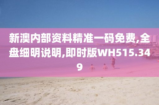 新澳内部资料精准一码免费,全盘细明说明,即时版WH515.349