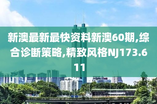 新澳最新最快资料新澳60期,综合诊断策略,精致风格NJ173.611