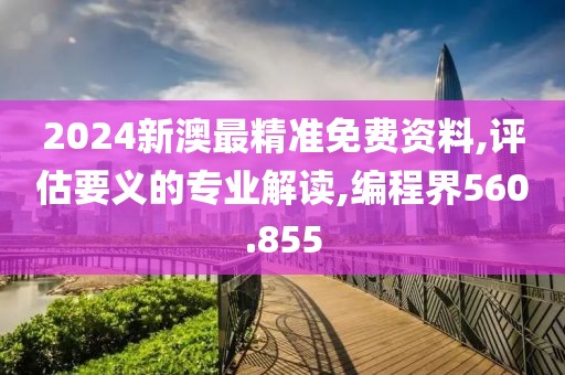 2024新澳最精准免费资料,评估要义的专业解读,编程界560.855
