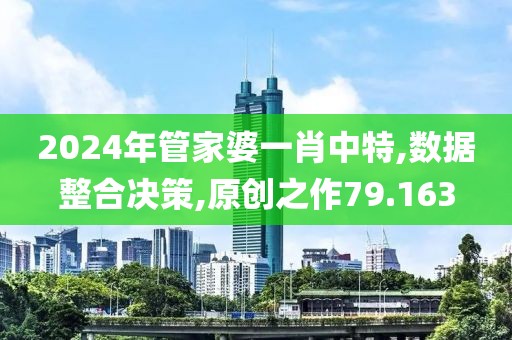 2024年管家婆一肖中特,数据整合决策,原创之作79.163