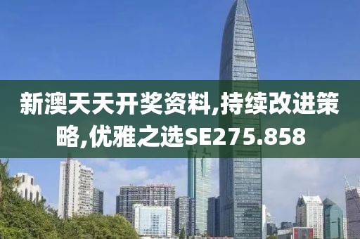 新澳天天开奖资料,持续改进策略,优雅之选SE275.858