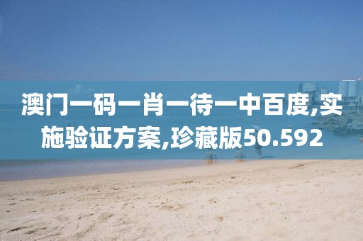 澳门一码一肖一待一中百度,实施验证方案,珍藏版50.592