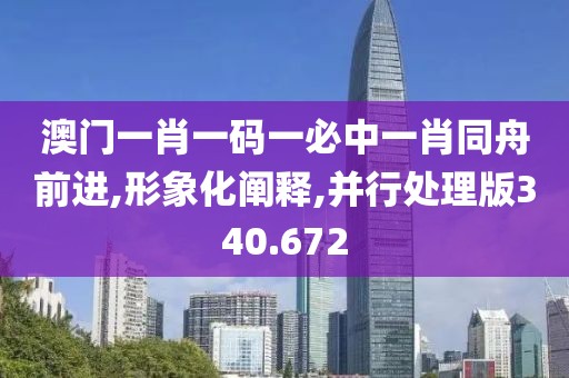澳门一肖一码一必中一肖同舟前进,形象化阐释,并行处理版340.672