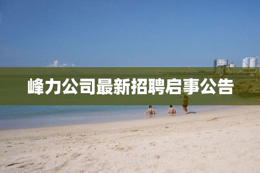 峰力公司最新招聘启事公告