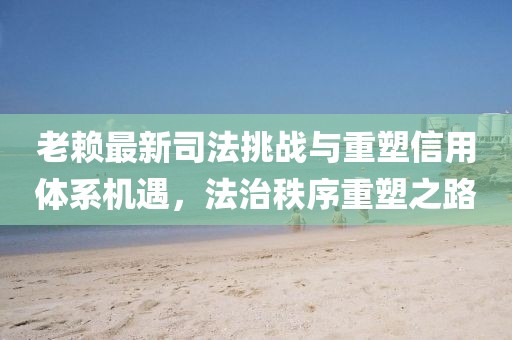 老赖最新司法挑战与重塑信用体系机遇，法治秩序重塑之路
