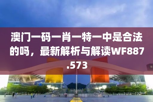 澳门一码一肖一特一中是合法的吗，最新解析与解读WF887.573