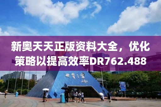 新奥天天正版资料大全，优化策略以提高效率DR762.488