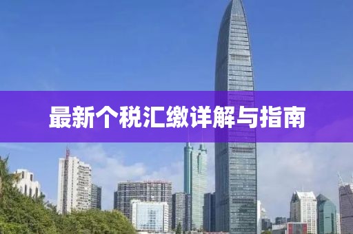 最新个税汇缴详解与指南