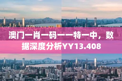 澳门一肖一码一一特一中，数据深度分析YY13.408