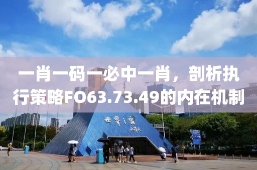 一肖一码一必中一肖，剖析执行策略FO63.73.49的内在机制