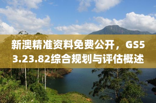 新澳精准资料免费公开，GS53.23.82综合规划与评估概述